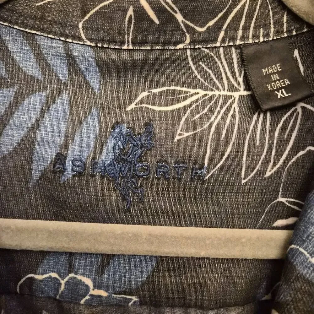 Blue Hawaiian Shirt: Super-soft Sexy Shortsleeved Button-down: Casual Coastal